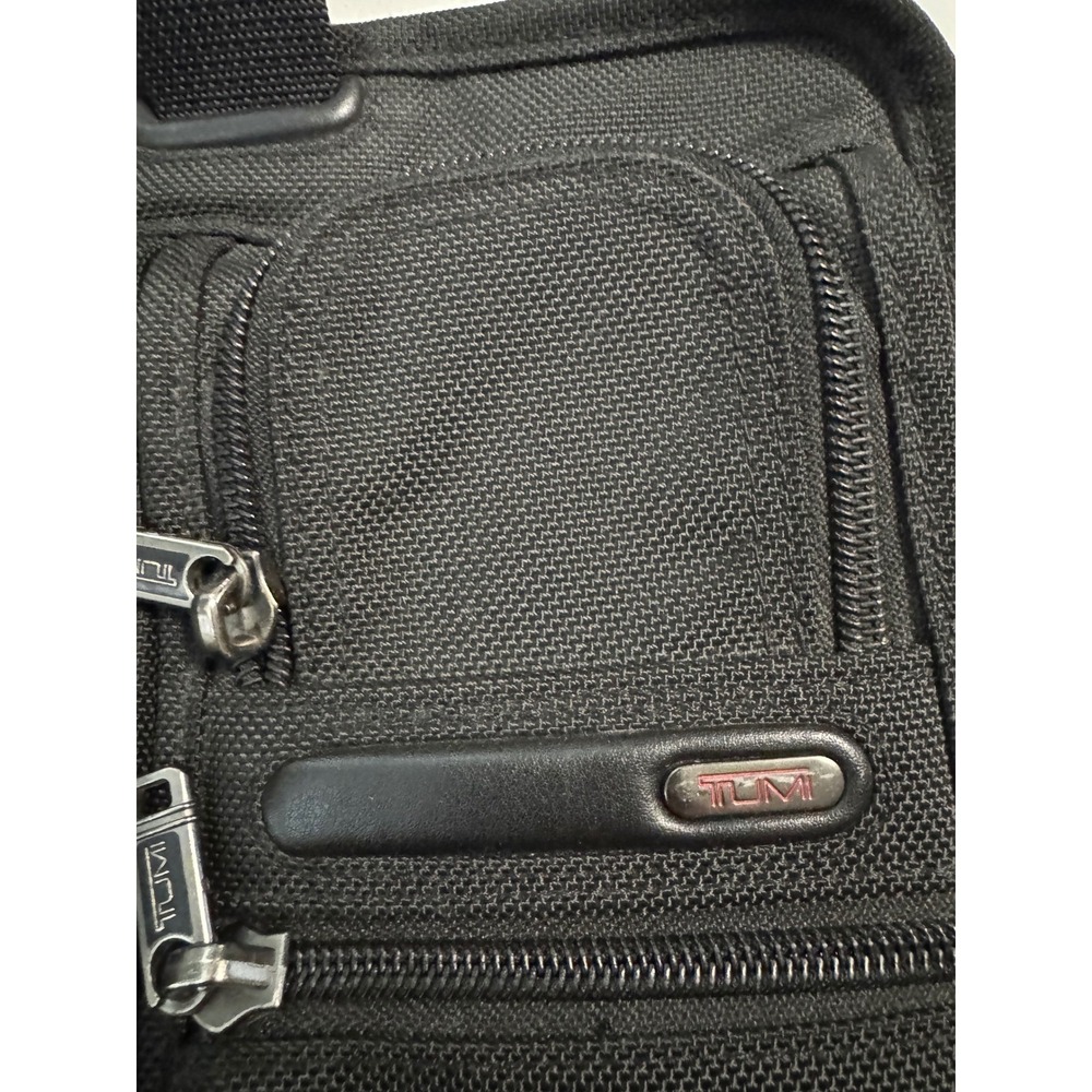 Tumi Alpha Organizer‎ Laptop Briefcase Business Travel Bag Black - Picture 2 of 3